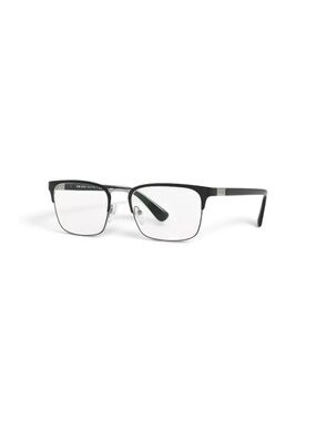 Prada VPR 54T Men’s Rectangle Metal Eyeglasses Frames Black 57-19 Italy NWT
